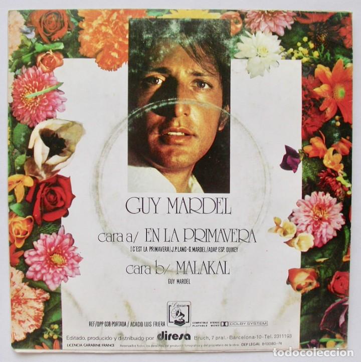 Discos de vinilo: GUY MARDEL, EN LA PRIMAVERA (DIRESA 1974) - Foto 2
