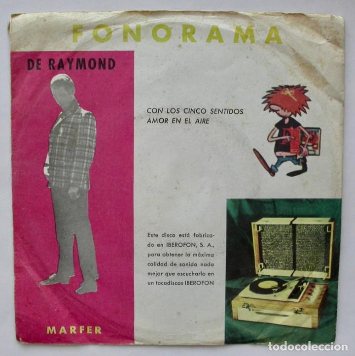 Discos de vinilo: DE RAYMOND, CON LOS CINCO SENTIDOS (MARFEX 1967) - Foto 1