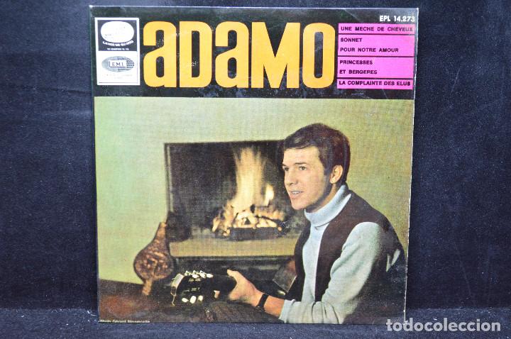 Discos de vinilo: ADAMO - UNE MECHE DE CHEVEUX + 3 - EP - Foto 1