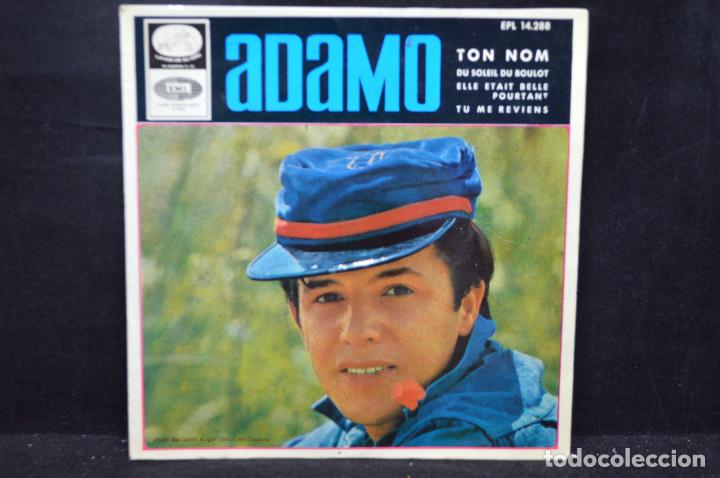 Discos de vinilo: ADAMO - TON NOM + 3 - EP - Foto 1