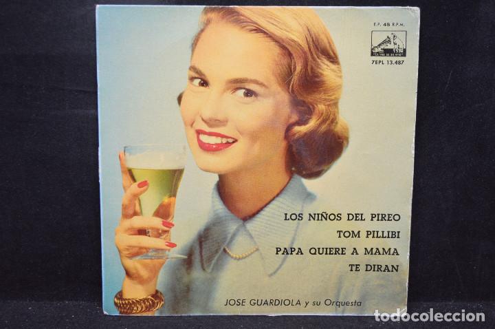 Discos de vinilo: JOSE GUARDIOLA Y SU ORQUESTA - LOS NI&Ntilde;OS DEL PIRE + 3 / EP - Foto 1