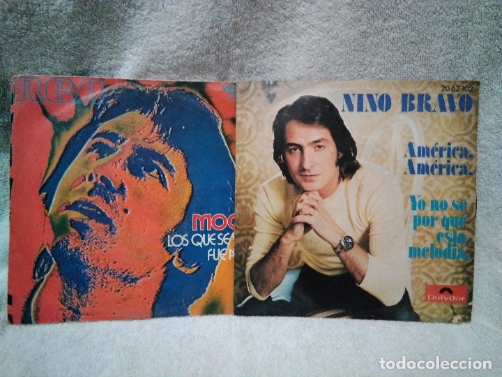Discos de vinilo: singles de Nino Bravo y Mochi - Foto 1