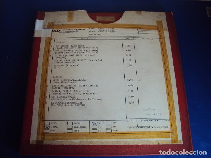 Discos de vinilo: (MU-180305)CINTA COPIA MASTER 1&ordf; GENERACION DE ANTONIO MOLINA - Foto 1
