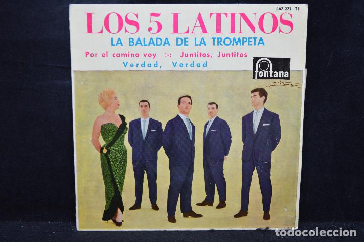 Discos de vinilo: LOS 5 LATINOS - LA BALADA DE LA TROMPETA + 3 - EP - Foto 1
