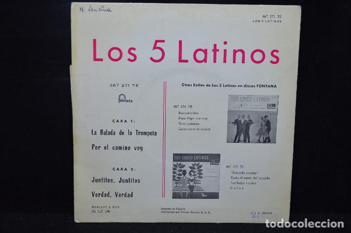 Discos de vinilo: LOS 5 LATINOS - LA BALADA DE LA TROMPETA + 3 - EP - Foto 2