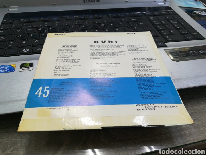 Discos de vinilo: Nuri ep eres mi bomb&oacute;n + 3 1964 - Foto 2
