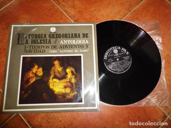 Dischi in vinile: LITURGIA GREGORIANA DE LA IGLESIA Tiempos de adviento y navidad LP VINILO 1974 ESPA&Ntilde;A 21 TEMAS