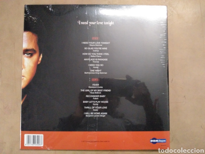 Discos de vinilo: I need tour LOVE tonight -precintado - Foto 2