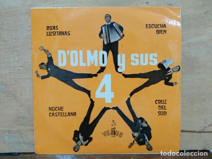 Disques de vinyle: D&acute;Olmo y sus 4 - Ruas Lusitanas, Escucha Bien... - EP. del Sello Venus 1960