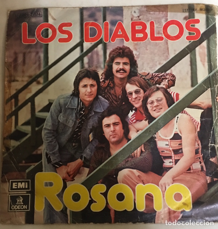 Discos de vinilo: Single Los Diablos Rosana - Foto 1