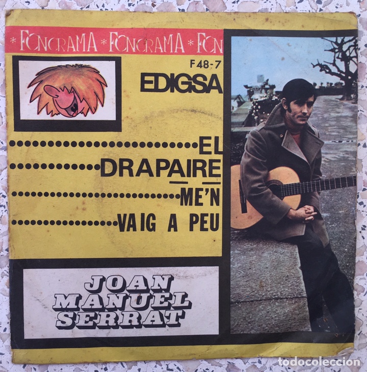 Discos de vinilo: Single Joab Manuel Serrat- El drapaire/Me&rsquo;n vaig a peu - Foto 1