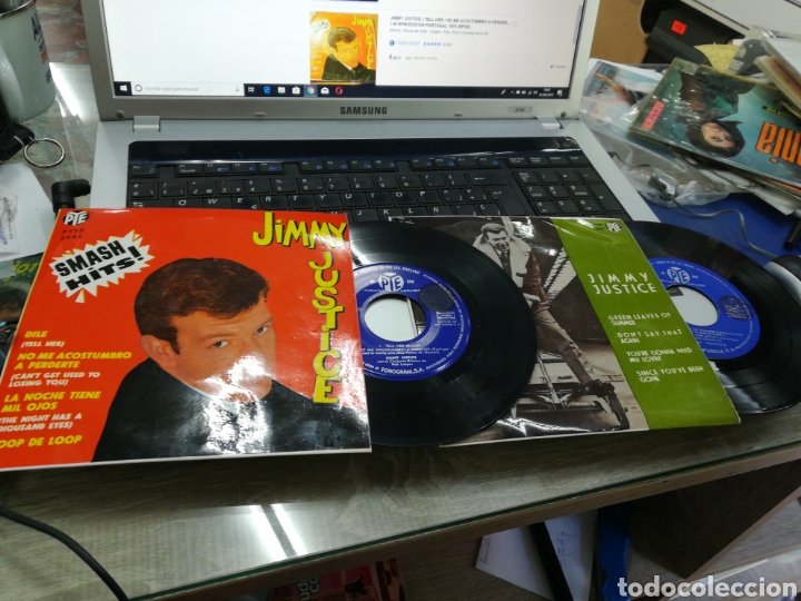 Discos de vinilo: Lote 2 eps Jimmy Justice espa&ntilde;a - Foto 1