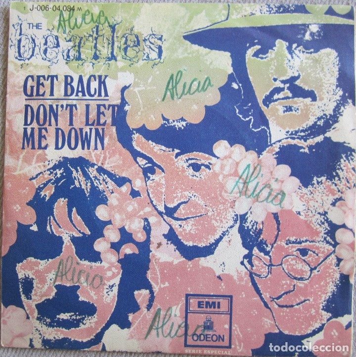 Discos de vinilo: BEATLES, THE: GET BACK / DON&acute;T LET ME DOWN - Foto 1