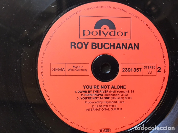 Discos de vinilo: You&rsquo;re not alone. Roy Buchanan - Foto 8
