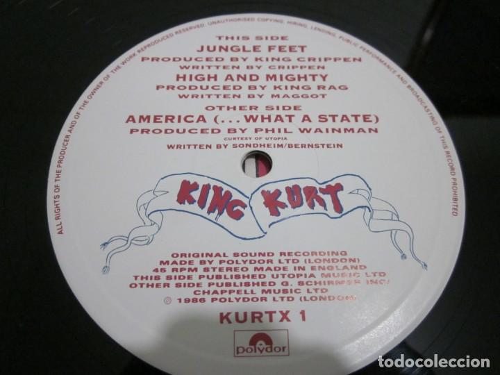 Discos de vinilo: KING KURT - AMERICA - MAXI - EDICION INGLESA DEL AÑO 1986 - 3 TEMAS. - Foto 4 - 166761218