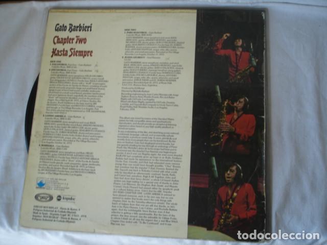 Discos de vinilo: Gato Barbieri   Chapter Two: Hasta Siempre - Foto 2