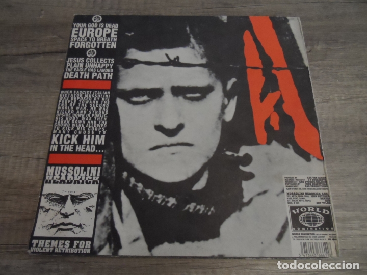 Discos de vinilo: MUSSOLINI HEADKICK - THEMES FOR VIOLENT RETRIBUTION - Foto 2