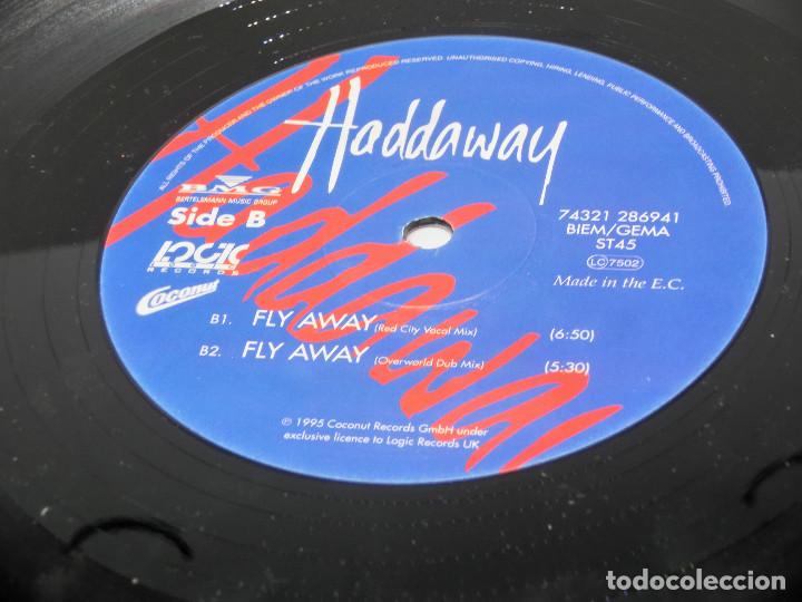 Discos de vinilo: MAXISINGLE - MAXI - HADDAWAY - FLY AWAY - 1995 - Foto 4