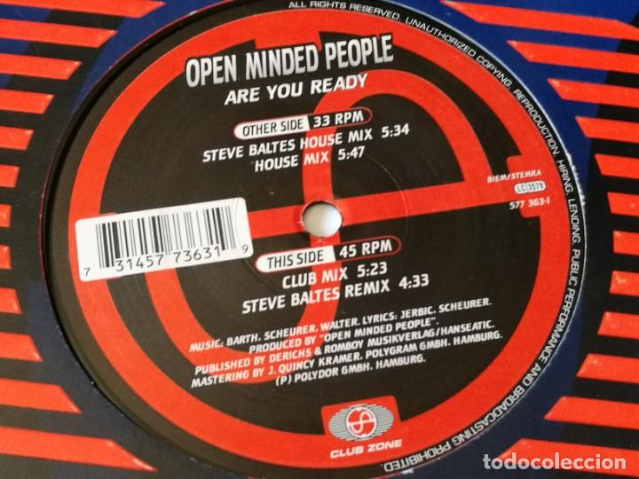 Discos de vinilo: Open Minded People - Are You Ready - 1995 - Foto 1