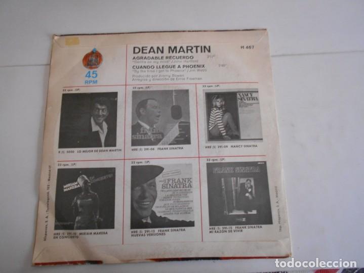 Discos de vinilo: DEAN MARTIN-SINGLE AGRADABLE RECUERDO - Foto 2