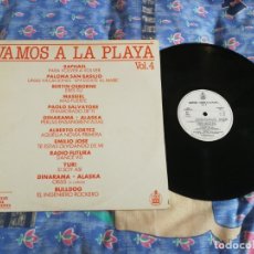 Discos de vinilo: VAMOS A LA PLAYA VOL. 4 LP VINILO PROMO 1983 DINARAMA + ALASKA RADIO FUTURA FANGORIA RAPHAEL. Lote 166998865