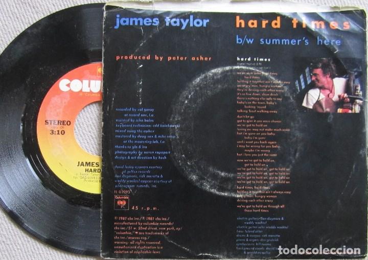Discos de vinilo: JAMES TAYLOR: HARD TIMES / SUMMER&acute;S HERE - Foto 2