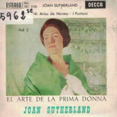 Discos de vinilo: JOAN SUTHERLAND - EL ARTE DE LA PRIMA DONNA VOL. 3 (EP ESPAÑOL, DECCA 1963). Lote 167107684