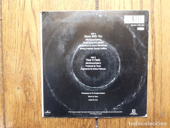 Discos de vinilo: Texas  -  alone with you  +  how it feels - Foto 2