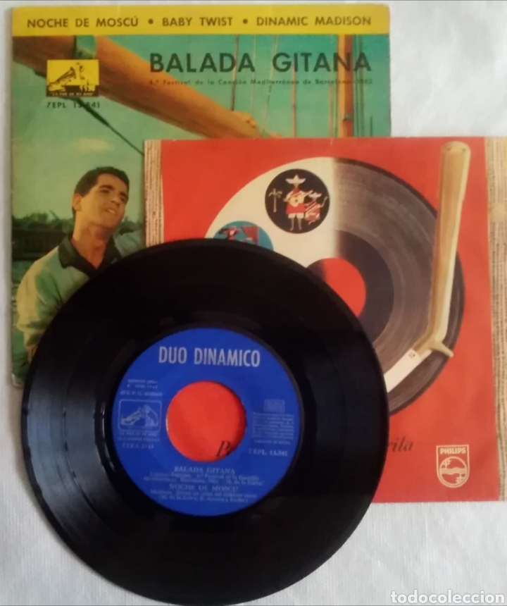 Discos de vinilo: D&uacute;o din&aacute;mico -balada gitana. - Foto 2