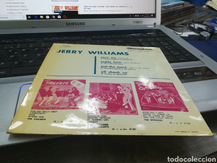 Discos de vinilo: Jerry Williams ep save me + 3 espa&ntilde;a 1964 - Foto 2