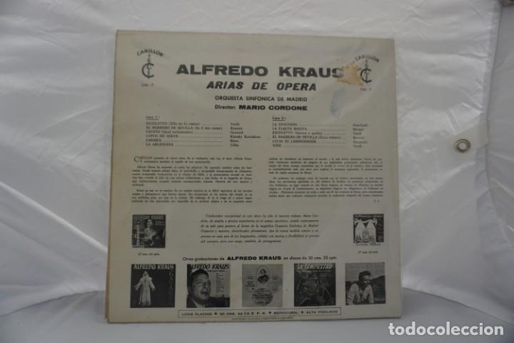Discos de vinilo: Vinilo LP - ALFREDO KRAUS ARIAS DE OPERA / CARILLON - Foto 2