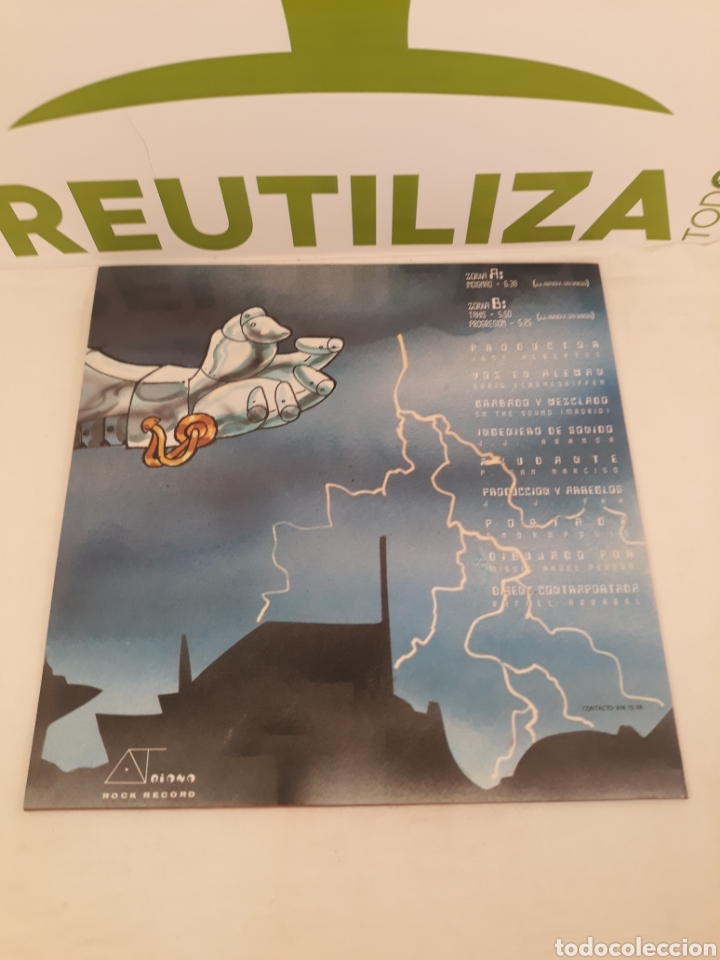 Discos de vinilo: J J Fax.Indignao.LP.Rock Record. - Foto 2