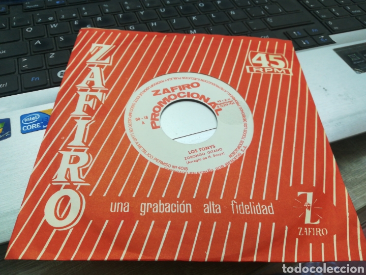 Discos de vinilo: Los tonys single promocional zorongo gitano 1964 - Foto 1