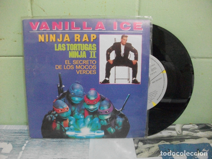 Discos de vinilo: VANILLA ICE NINJA RAP SINGLE SPAIN 1991 PDELUXE - Foto 1
