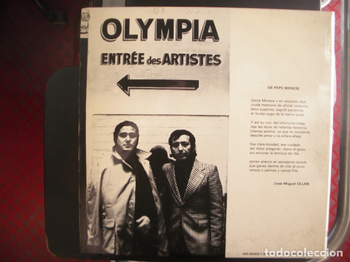 Discos de vinilo: JOSE MENESE- EN EL OLYMPIA. LP. - Foto 2