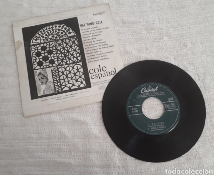 Discos de vinilo: Nat King Cole espa&ntilde;ol single - Foto 2