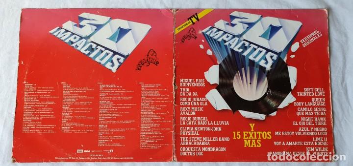 Vinyl records: 30 IMPACTOS Y 15 EXITOS MAS VOL 1 Y 2. EMI 1982