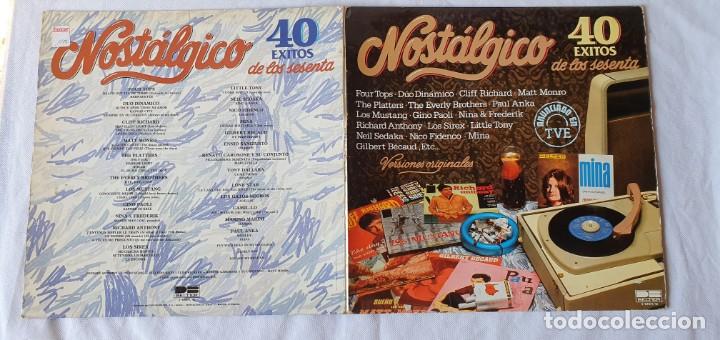 Vinyl records: DOBLE ALBUM 2 DISCOS LP DE VINILO NOSTALGICO, 40 EXITOS DE LOS 60 EDITADO POR BELTER