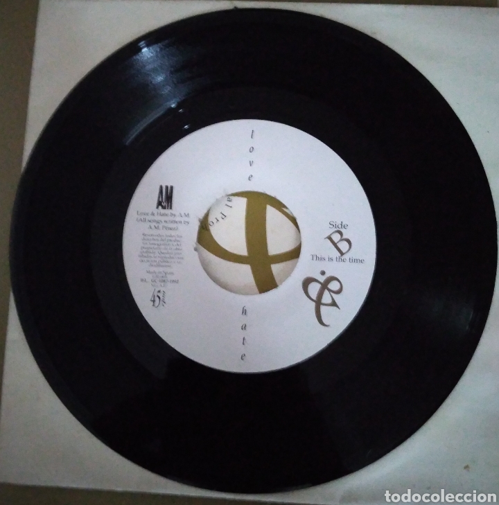 Discos de vinilo: AM - Love & Hate. Pop canario - Foto 2