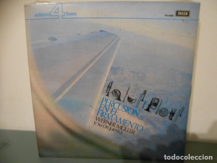 Discos de vinilo: PERCUSION EN EL FIRMAMENTO - WERNER MULLER Y ORQUESTA - Foto 1