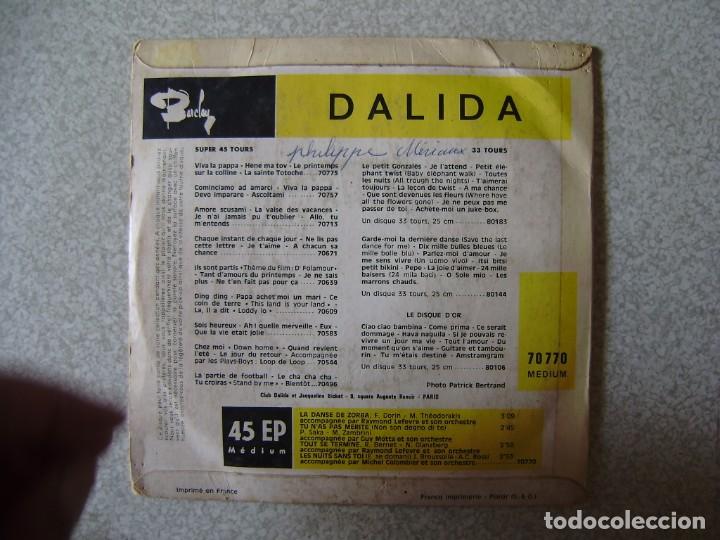 Discos de vinilo: DALIDA.LE DANCE DE ZORBA + 3 - Foto 2