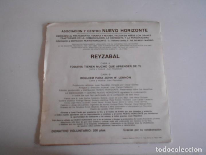 Discos de vinilo: REYZABAL-SINGLE NUEVO HORIZONTE - Foto 2