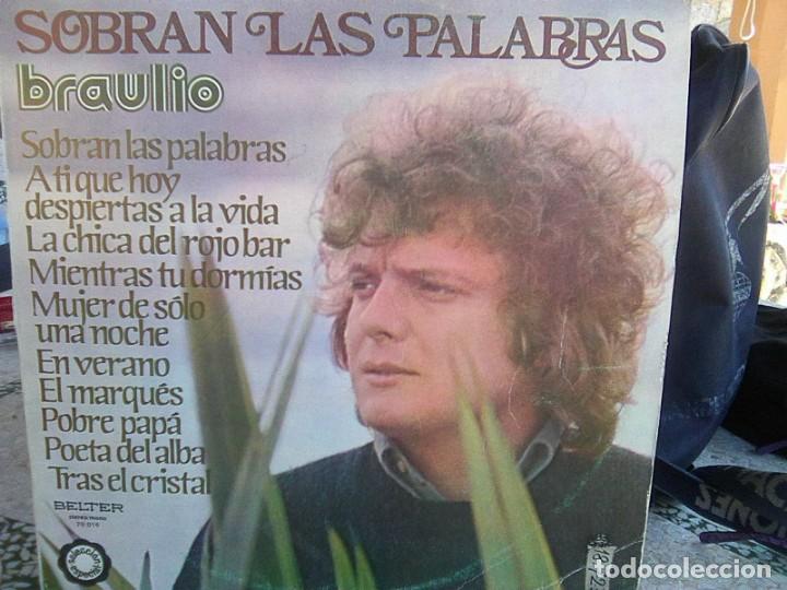 Discos de vinilo: Braulio - Sobran las palabras (Belter, 1976) - Foto 1