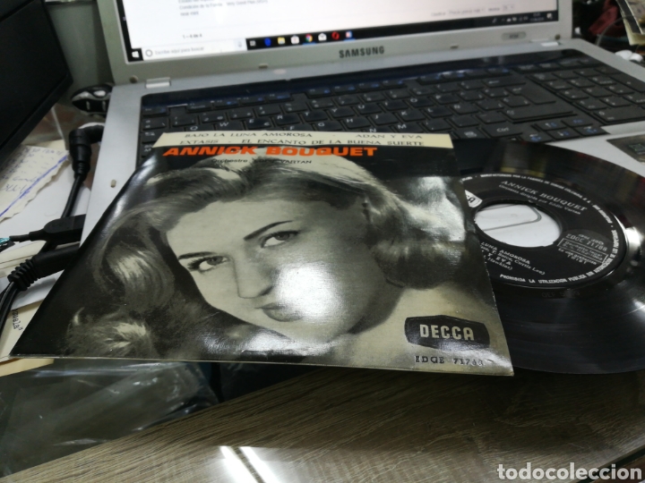 Dischi in vinile: Annick bouquet ep bajo la luna amorosa + 3 Espa&ntilde;a 1962