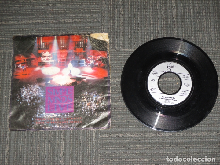 Discos de vinilo: SIMPLE MINDS - PROMISED YOU A MIRACLE - SINGLE - GERMANY - VIRGIN - L - - Foto 1