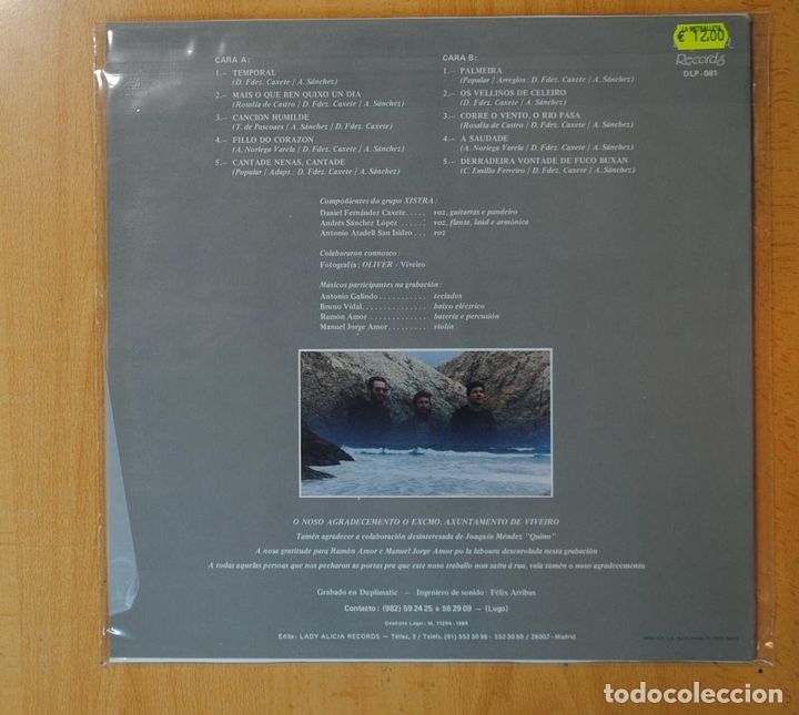 Discos de vinilo: XISTRA - TEMPORAL - LP - Foto 2