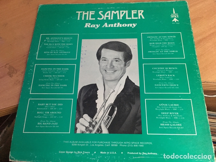 Discos de vinilo: RAY ANTHONY (THE SASAMPLER) LP USA (B-4) - Foto 3