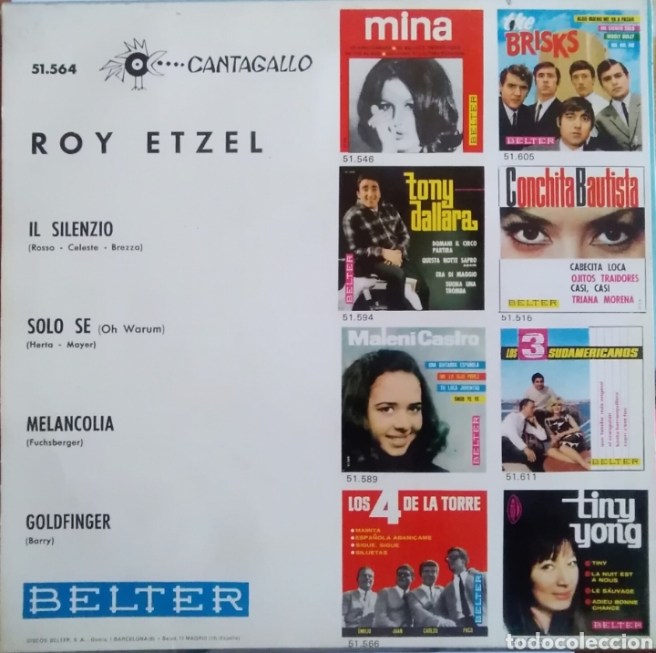 Discos de vinilo: ROY ETZEL- IL SILENZIO - Foto 2