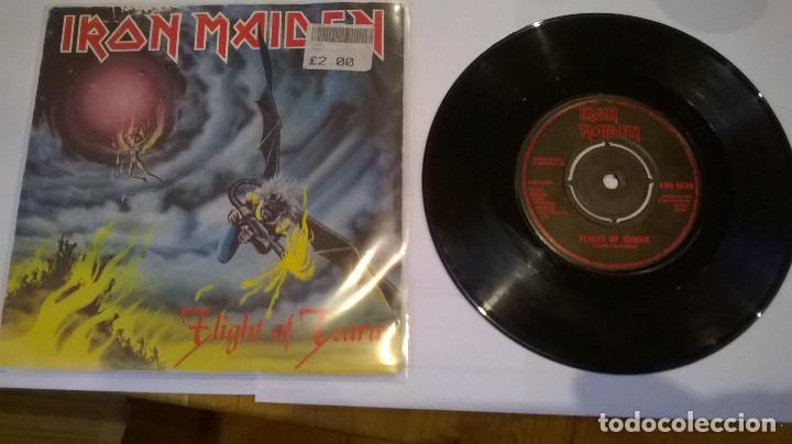 Discos de vinilo: IRON MAIDEN MAYDAY MAYDAY ERROR DE FABRICACION - Foto 1