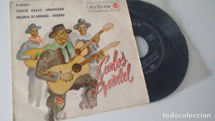 Discos de vinilo: SINGLE (VINILO) DE CARLOS GARDEL - Foto 1